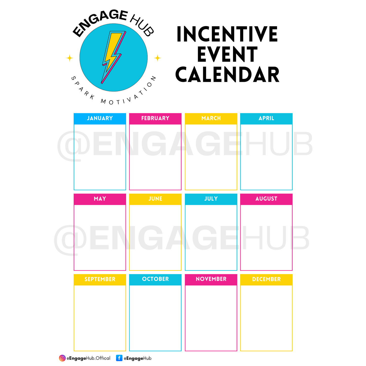 Incentive Event Calendar