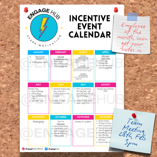 Incentive Event Calendar